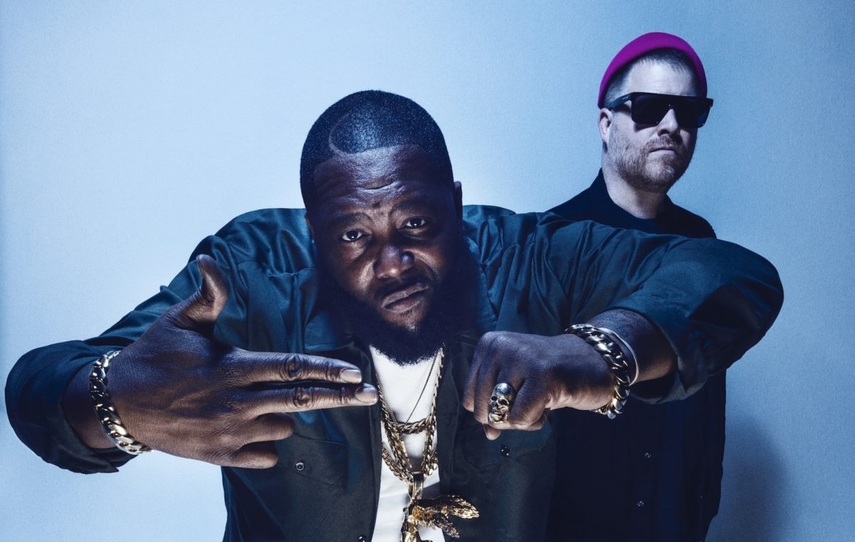 O Run The Jewels, formado por Killer Mike (à esquerda) e El-P (à direita)
