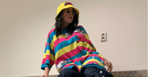 Billie Eilish nos bastidores de um show