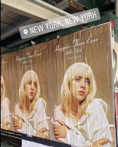 divulgação de happier than ever, novo disco de billie eilish