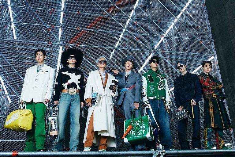 BTS realiza primeiro desfile para a grife de luxo Louis Vuitton