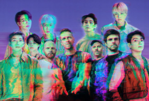 BTS e Coldplay na divulgação de "My Universe"