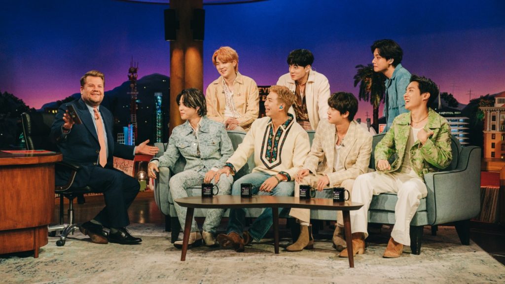 james corden bts