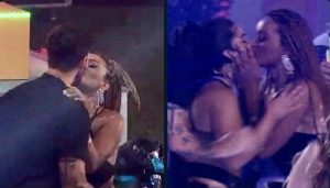 Beijo triplo marca primeira festa do BBB22