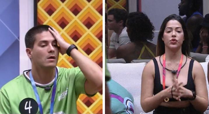 Arthur Aguiar e Laís discutem no BBB 22