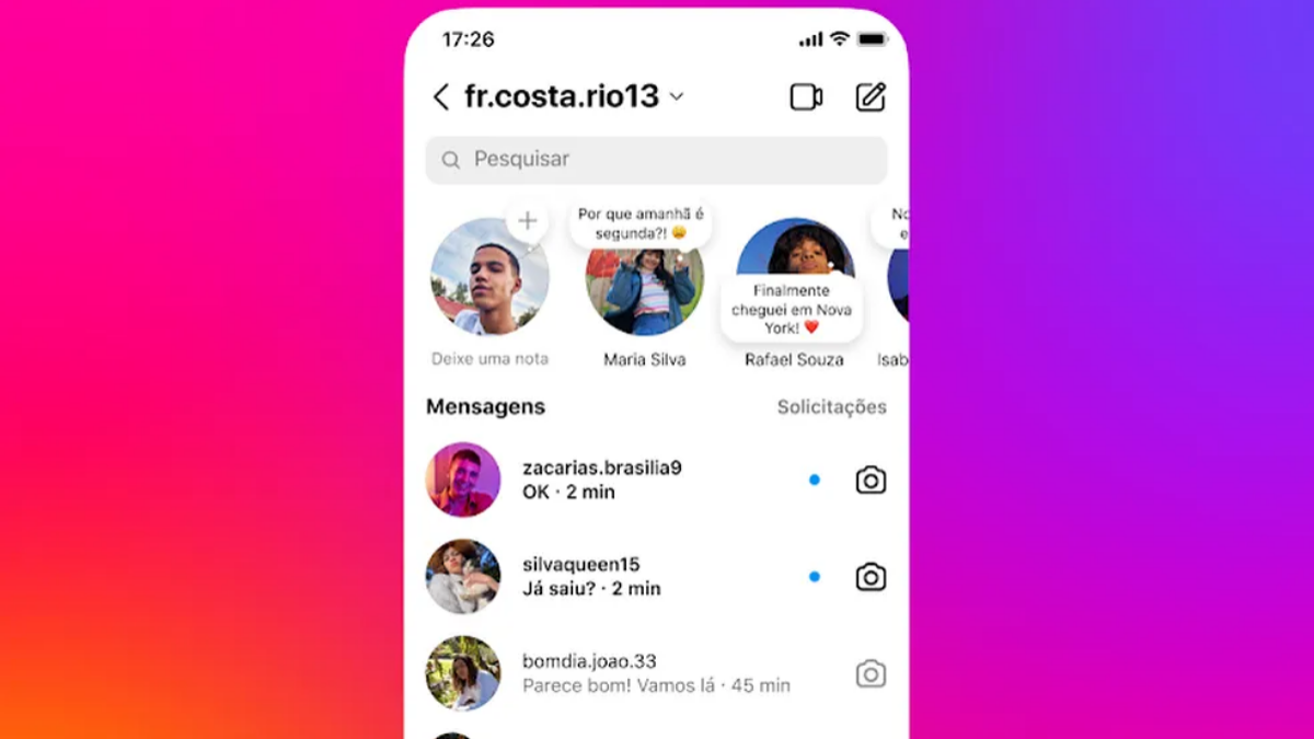 instagram notas dms