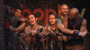 participantes na primeira prova da primeira noite do BBB 23