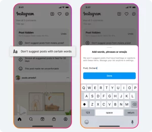 palavras ocultas instagram