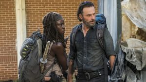 the walking dead rick michonne