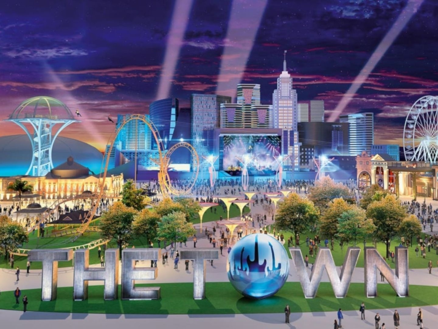 the town