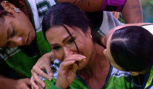 Gracyanne Barbosa chora durante prova no BBB 25