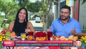 Arleane e Marcelo, primeira dupla eliminada do BBB 25