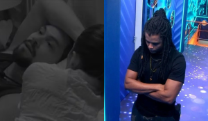 Diogo escuta conversa de Vinícius e Eva