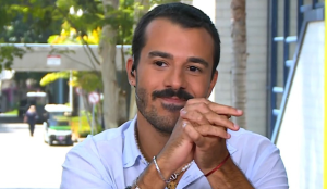 Mateus durante entrevista no "Mais Você"
