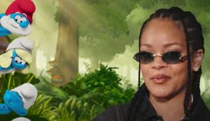 Rihanna em "Smurfs"