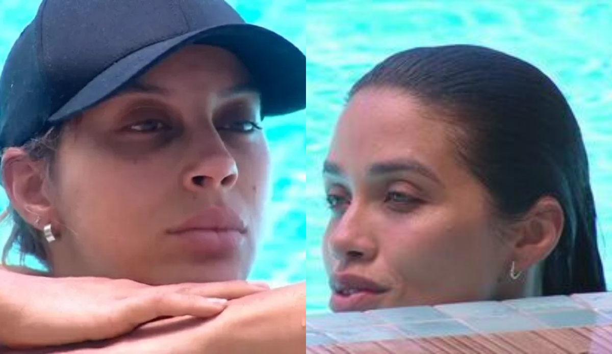 Renata e Eva na piscina do BBB 25
