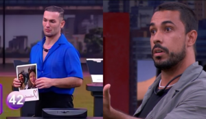 Diego e Maike durante Sincerão no BBB 25