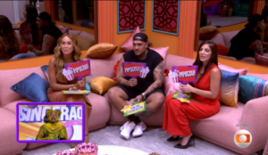 Sarah Andrade, MC Binn e Anamara participaram do Sincerão no BBB 25
