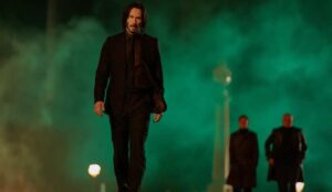Keanu Reeves interpretando John Wick.