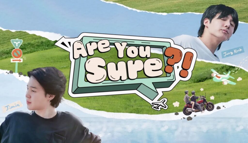 are you sure?! jimin jung kook bts