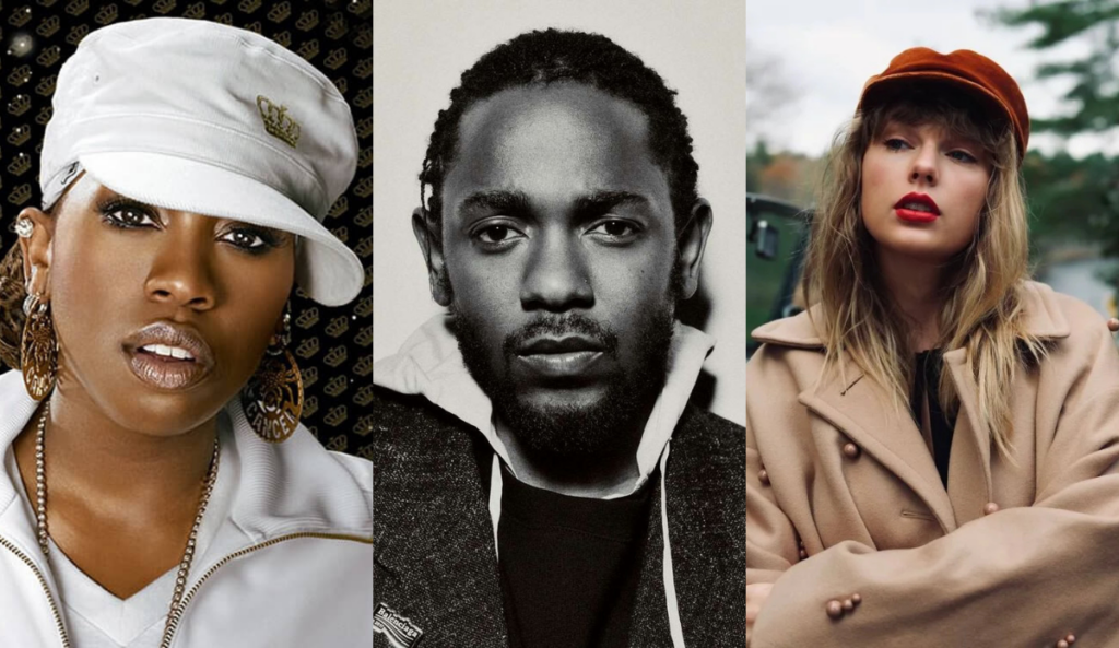 Missy Elliott, Kendrick Lamar e Taylor Swift