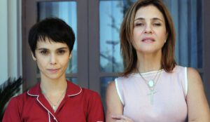 Nina (Débora Falabella) e Carminha (Adriana Esteves) lado a lado em cena de Avenida Brasil; saiba o que já se sabe sobre a parte 2 da novela.