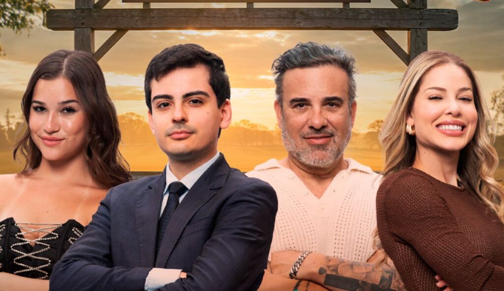 Duda Wendling, Dudu Camargo, Fabiano Moraes e Saory Cardoso disputaram a final de "A Fazenda 17"