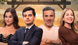 Duda Wendling, Dudu Camargo, Fabiano Moraes e Saory Cardoso disputaram a final de "A Fazenda 17"