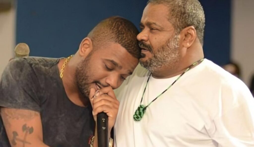 Arlindinho com o pai, Arlindo Cruz