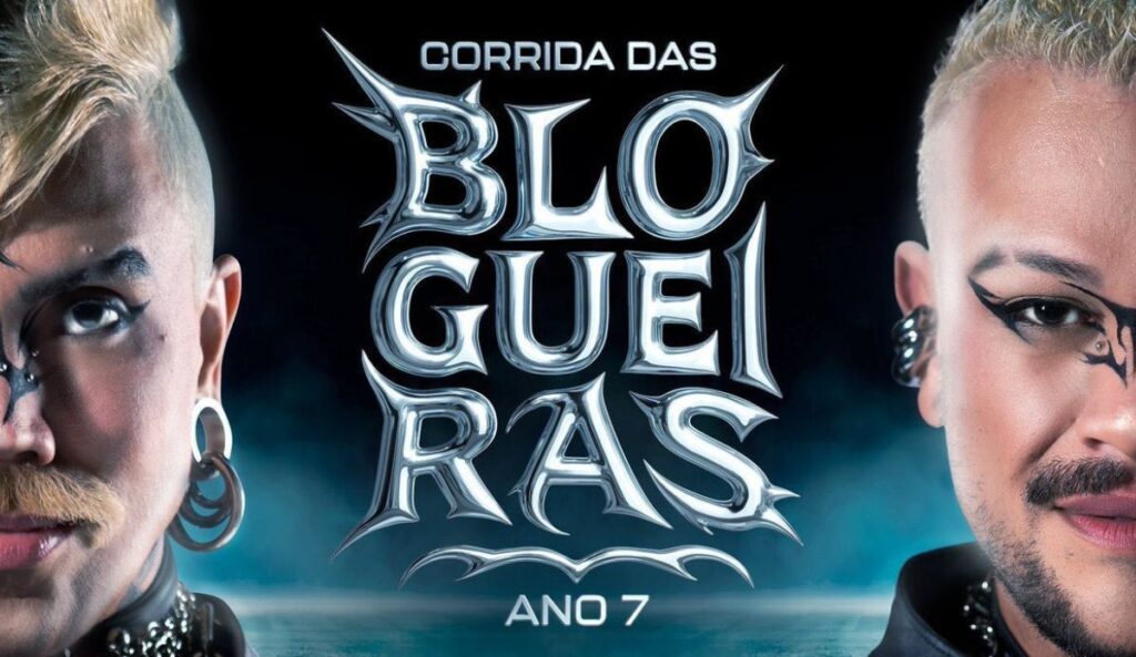 Edu Camargo e Fih Oliveira, apresentadores do reality "Corrida das Blogueiras"