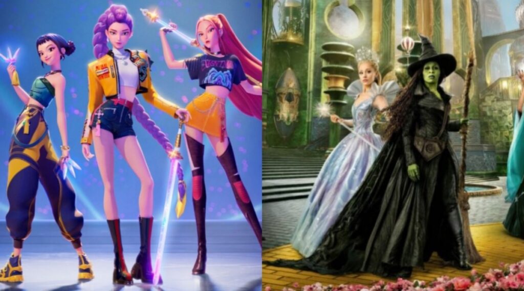 guerreiras do k-pop e wicked 2 shortlist do oscar 2026