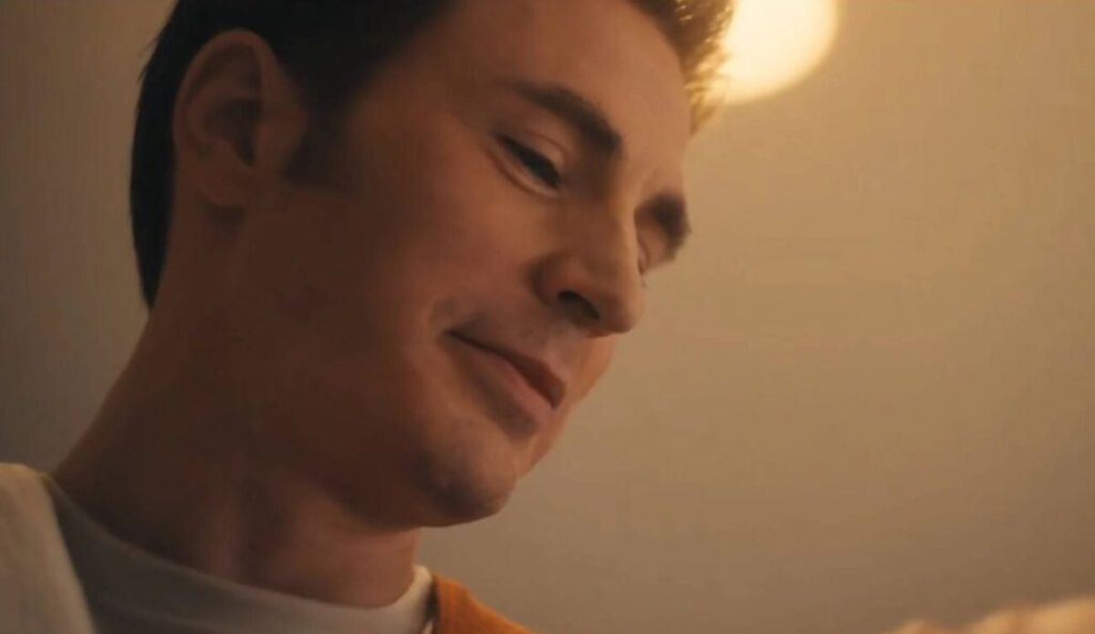 Close-up de Steven Rogers com expressão emocionada em cena do teaser de Vingadores: Doomsday.