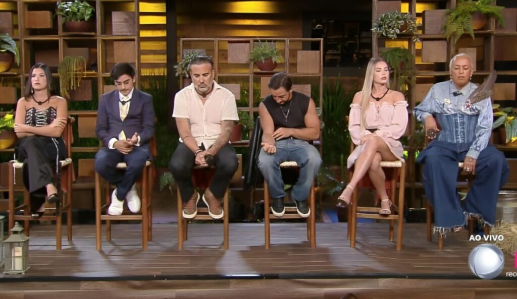 Duda, Dudu, Fabiano, Mesquita, Saory e Walério se enfrentaram na última Roça de A Fazenda 17