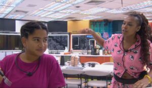 Milena e Sol durante discussão no BBB 26