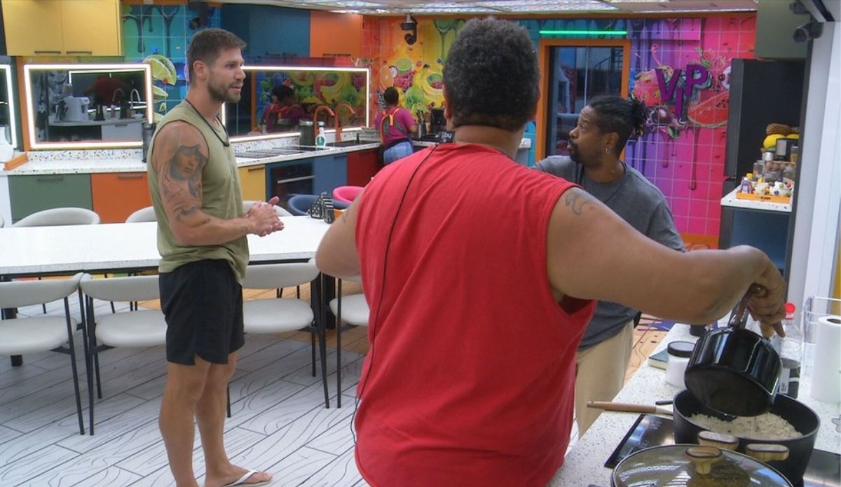 Jonas, Babu e Leandro discutem na Xepa do BBB 26