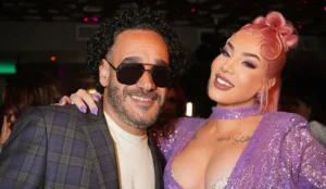 O produtor Charlee Way e a cantora Ivy Queen