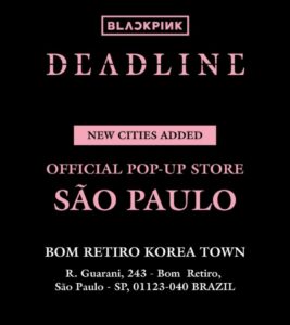 blackpink loja oficial