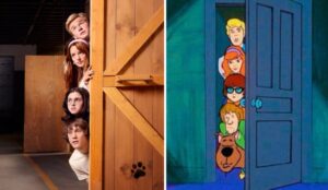 Elenco de Scooby-Doo: A Origem aparece caracterizado em primeira imagem da série live-action da Netflix ao lado da versão clássica da Mistério S/A.