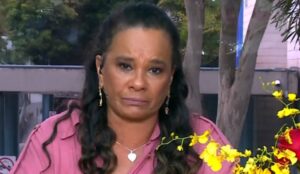 Solange Couto durante entrevista no "Mais Você"