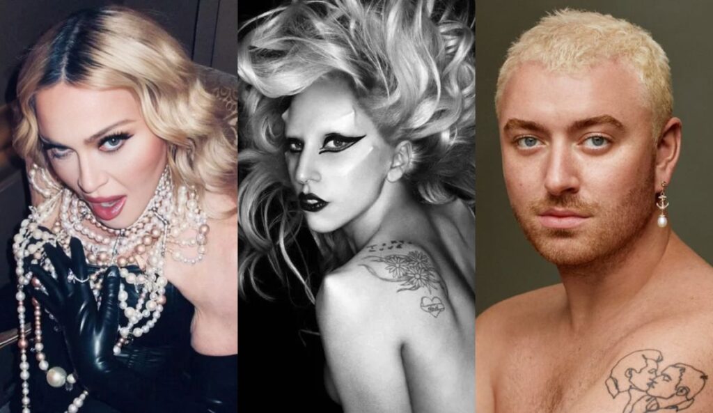 Madonna, Lady Gaga e Sam Smith